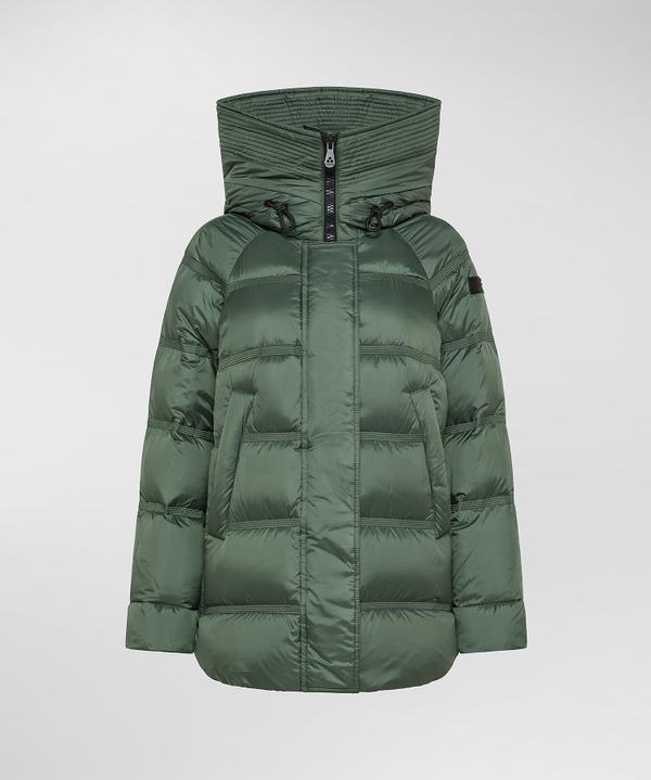 Ultra lightweight and functional down jacket for women green Peuterey