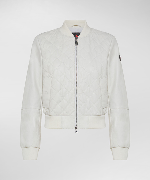 Short soft leather bomber jacket - Peuterey