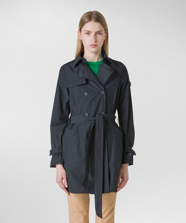 Cotton and nylon double-breasted jacket - Peuterey