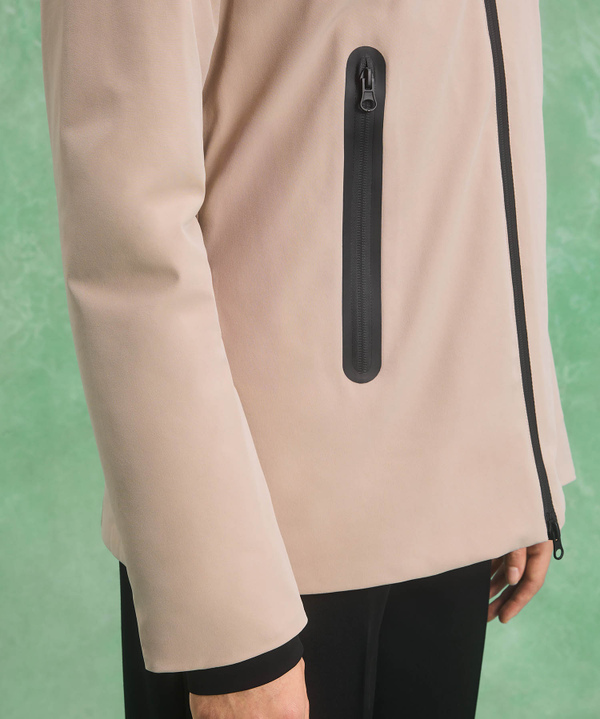 Smooth and comfortable jacket for women, beige