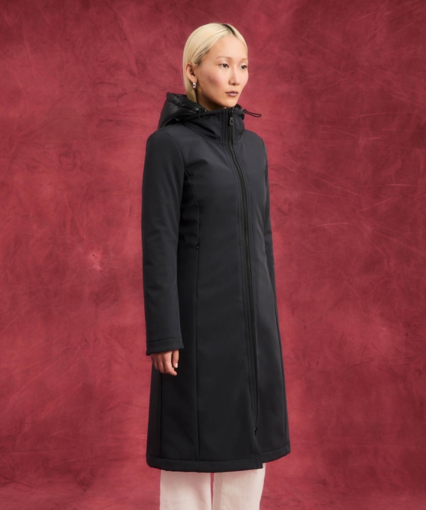 Long down jacket with removable padding - Peuterey