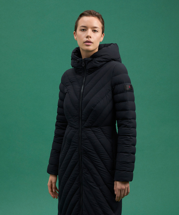 Bi-Stretch Fabric Long Down Jacket - Peuterey