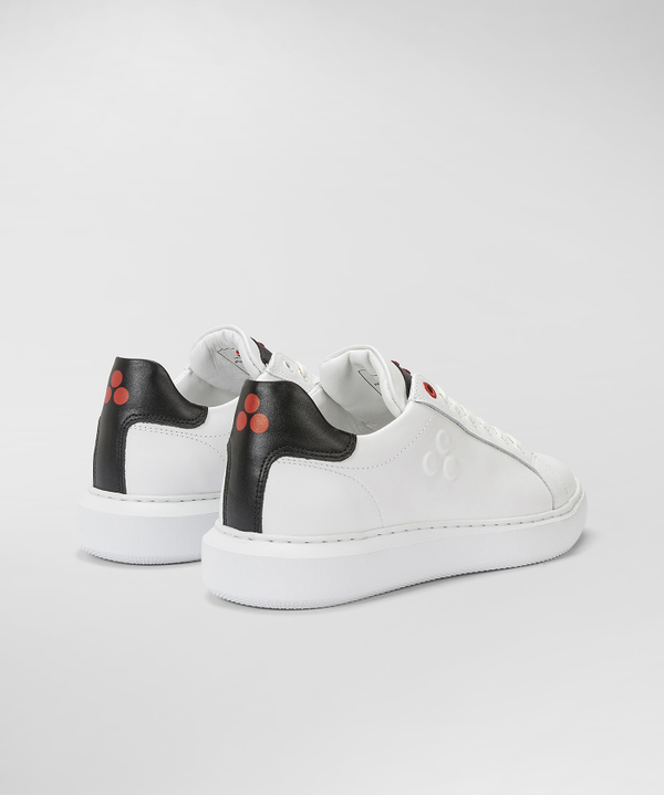Leder-Sneaker mit geprägtem Logo - Peuterey