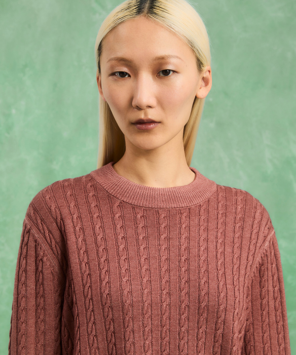 Knitted wool braided sweater - Peuterey