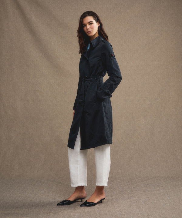 Water-repellent trench coat with belt - Peuterey