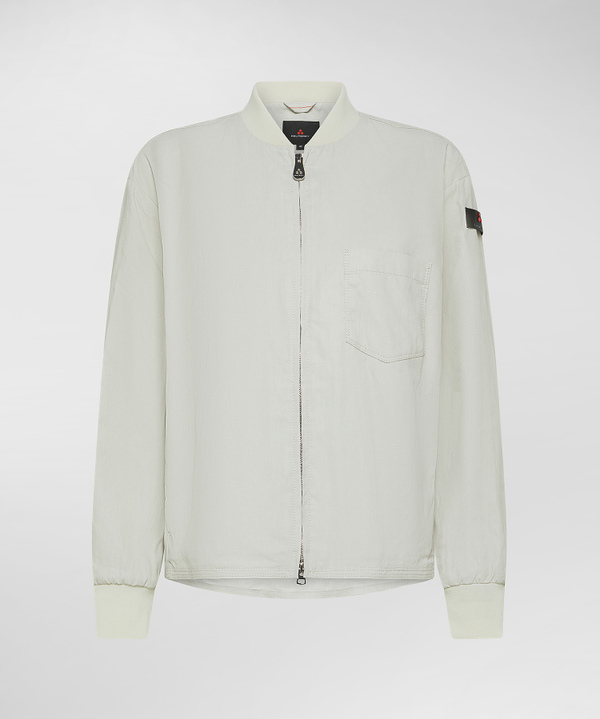 Relaxed-fit linen bomber jacket - Peuterey