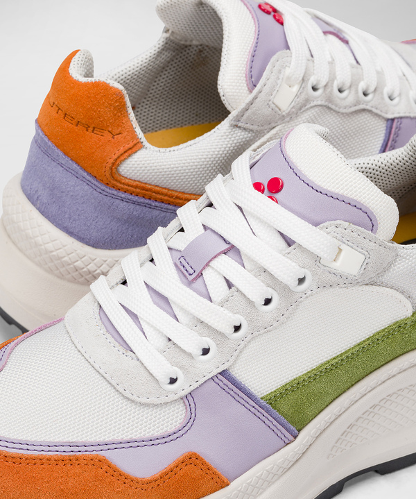 Leather sneakers with coloured details - Peuterey