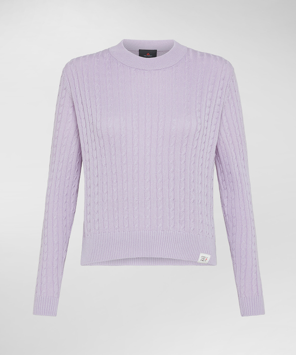 Cotton cable knit sweater - Peuterey