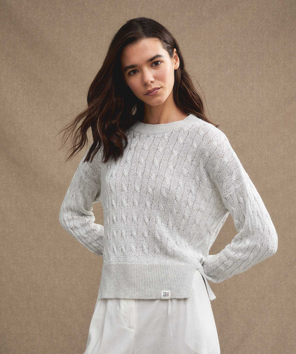 Cable knit sweater with sequins - Peuterey