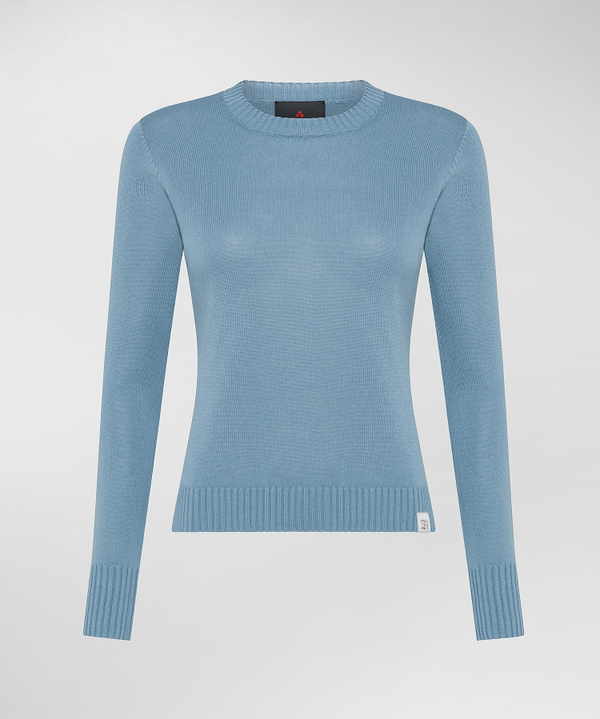 Crew neck sweater with contrasting cuffs - Peuterey