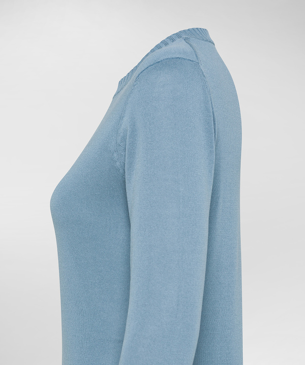 Crew neck sweater with contrasting cuffs - Peuterey