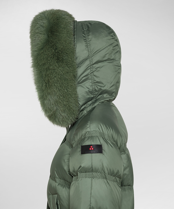 Puffer Jacket With Fur-Trimmed Hood - Peuterey