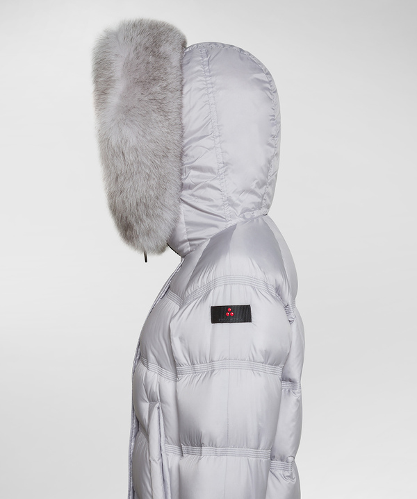 Parka with white fur hood online