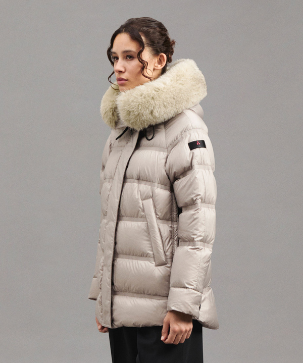 Puffer Jacket With Fur-Trimmed Hood - Peuterey