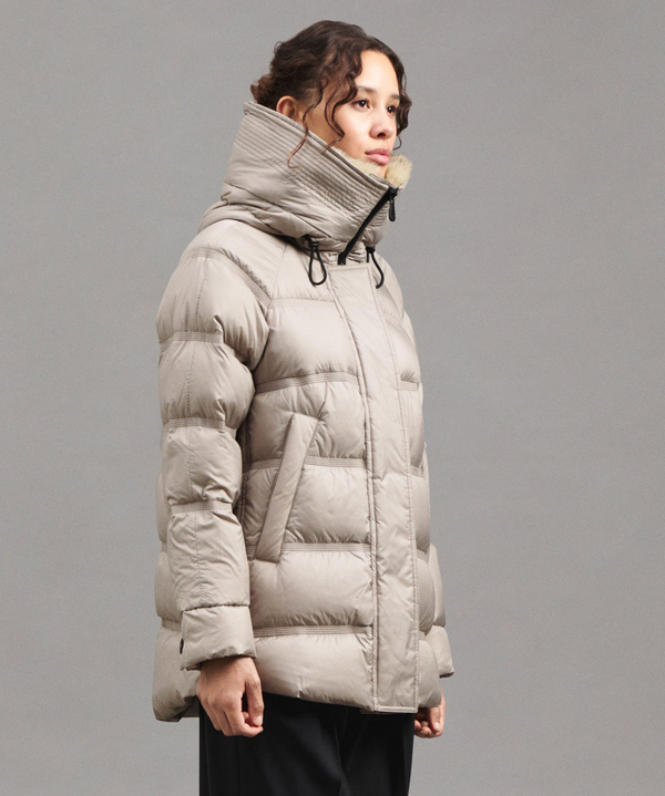 Puffer Jacket With Fur-Trimmed Hood - Peuterey