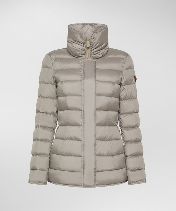Piumino corto beige outlet