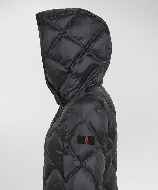 Long Down Jacket With Diamond Quilting - Peuterey