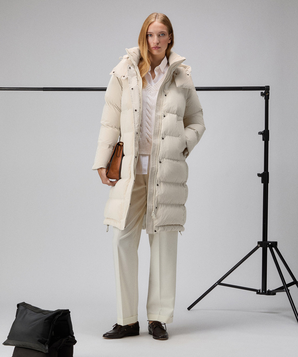 LONG PEARL-FINISH DOWN JACKET - Peuterey