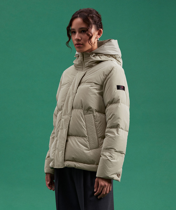 Matt And Shiny Nylon Down Jacket - Peuterey