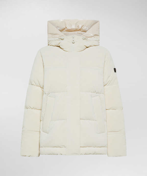 PIUMINO IN NYLON CONTRASTO OPACO E LUCIDO - Peuterey