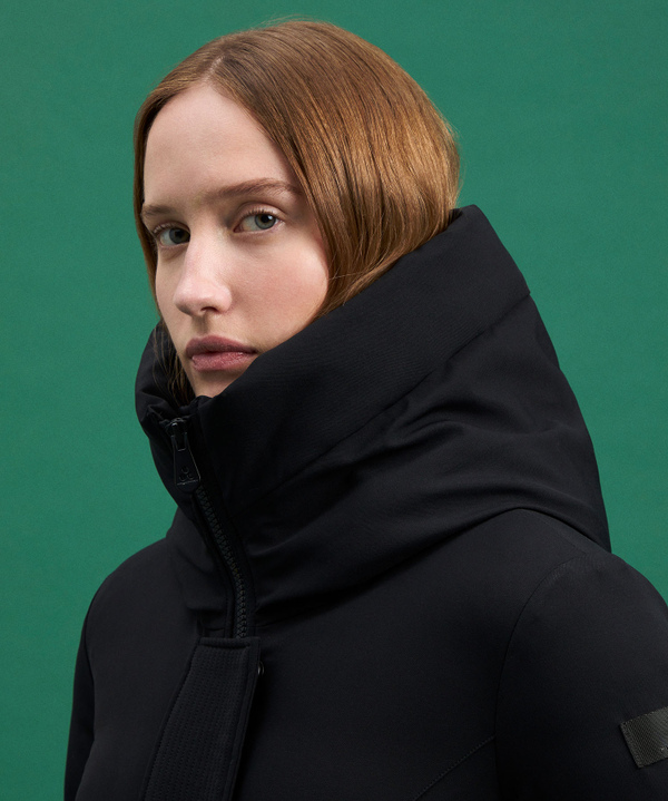 Windproof Coat With Wide Collar - Peuterey