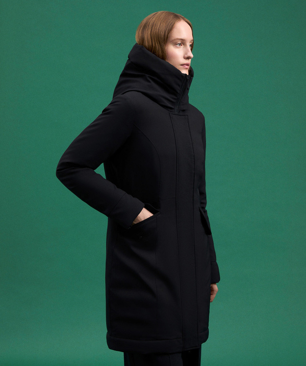 Windproof Coat With Wide Collar - Peuterey