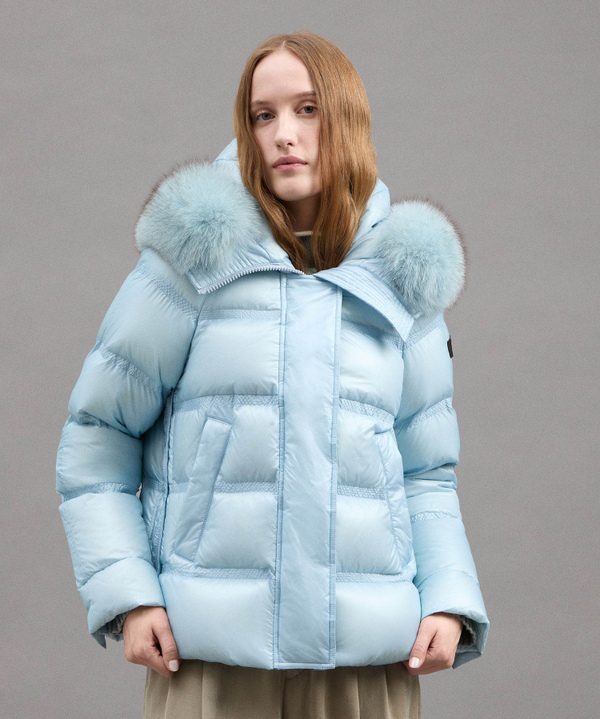 Shiny Nylon Ripstop Down Jacket - Peuterey