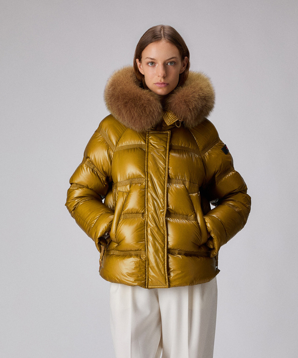 SHINY NYLON RIPSTOP DOWN JACKET - Peuterey