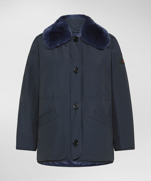 Reversible Jacket With Detachable Fur Collar - Peuterey