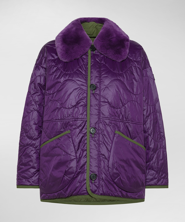 Reversible jacket with detachable fur collar - Peuterey