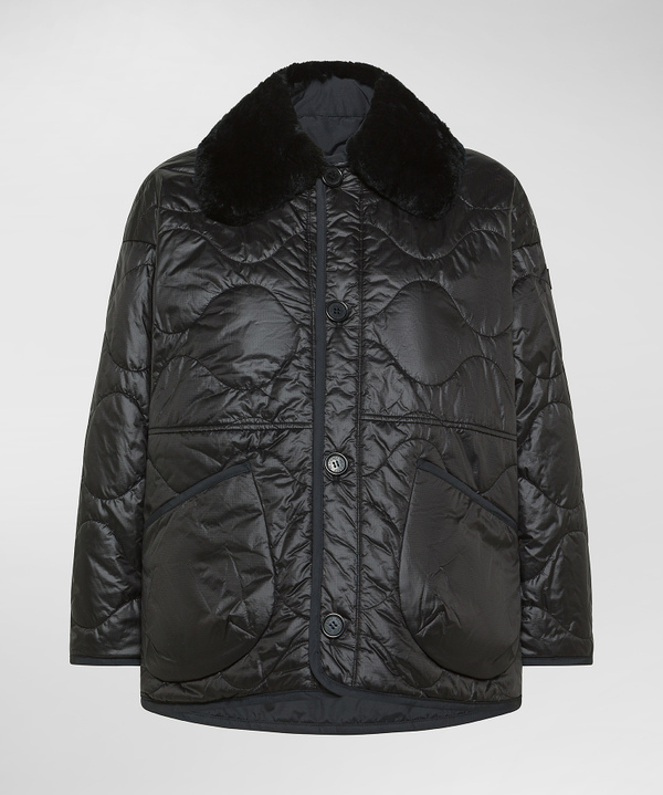 Reversible jacket with detachable fur collar - Peuterey