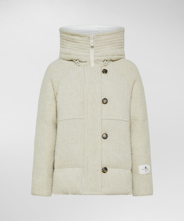 Wool And Alpaca Blend Short Down Jacket - Peuterey