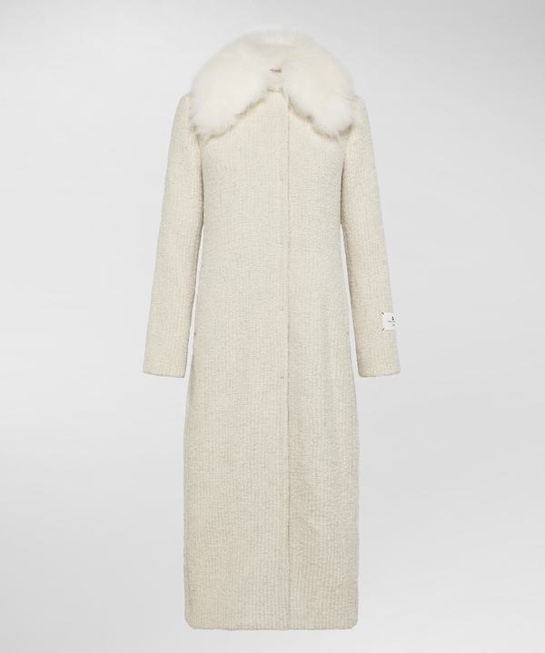 Long Coat With Cashmere Goat Collar - Peuterey