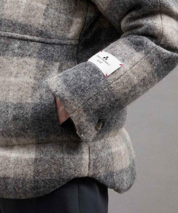 Wool And Alpaca Patterned Puffer Jacket - Peuterey