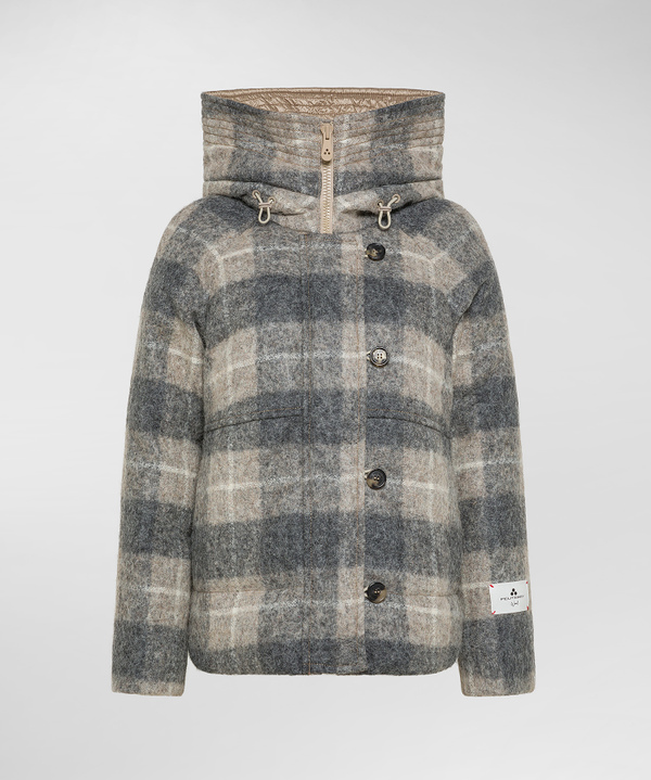 Wool And Alpaca Patterned Puffer Jacket - Peuterey