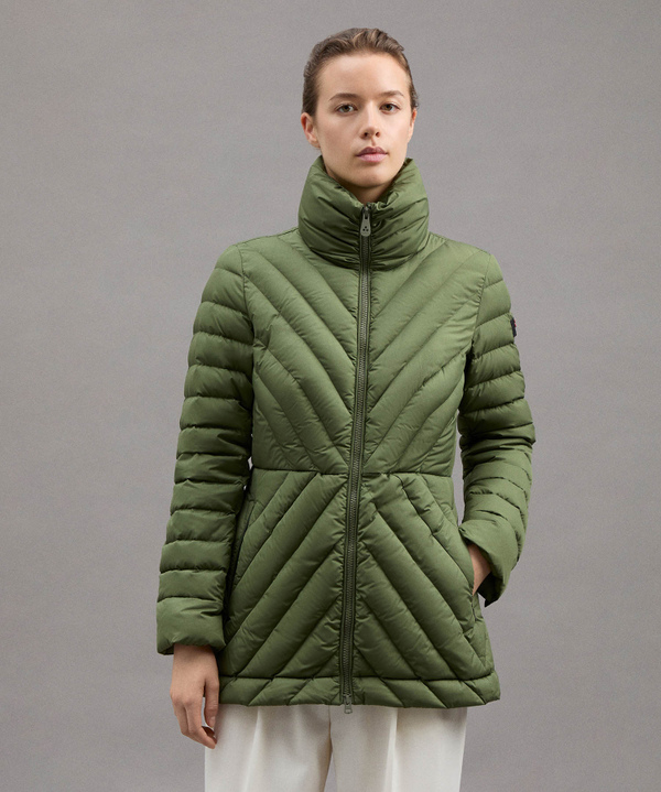 Down Jacket With Geometric Quilting - Peuterey