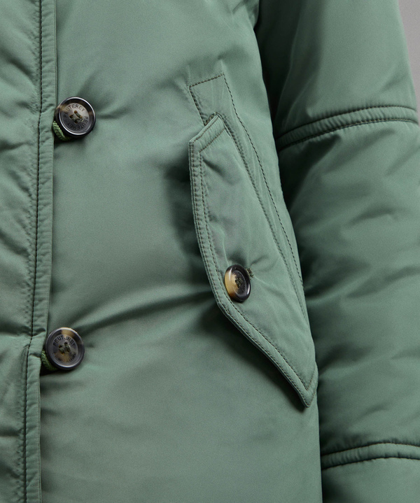 Smooth Parka With Fur-Trimmed Hood - Peuterey