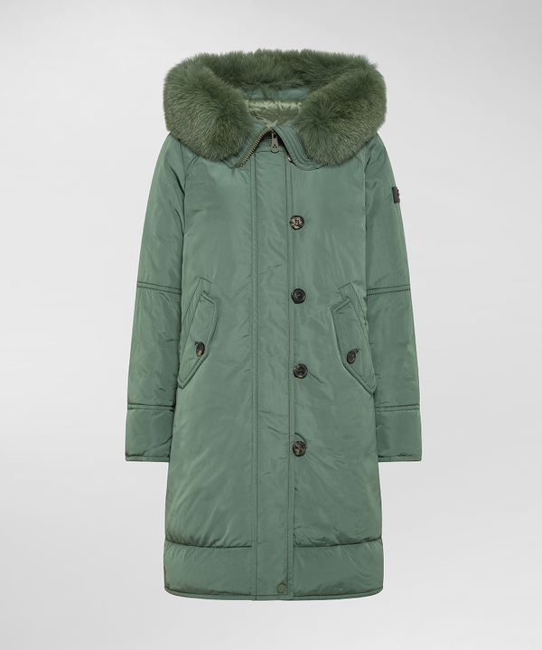 Smooth Parka With Fur-Trimmed Hood - Peuterey