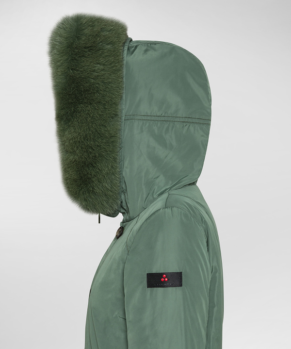 Smooth Parka With Fur-Trimmed Hood - Peuterey
