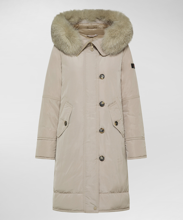 Smooth Parka With Fur-Trimmed Hood - Peuterey