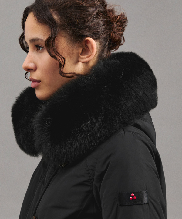 Smooth Parka With Fur-Trimmed Hood - Peuterey