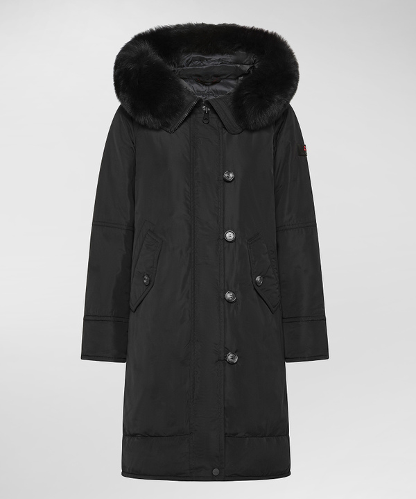 Smooth Parka With Fur-Trimmed Hood - Peuterey