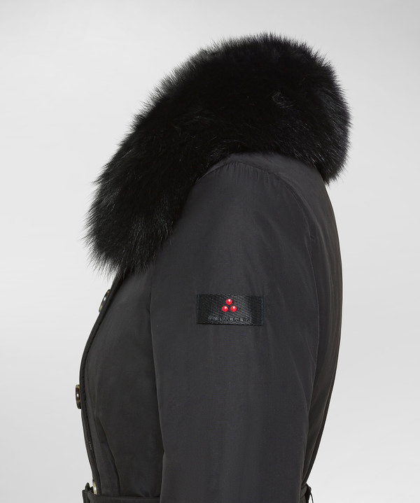 Long Trench Coat With Fur - Peuterey