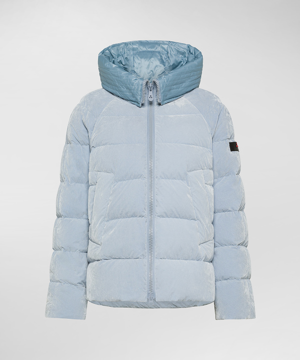 Down Jacket With Large Textured Hood - Peuterey
