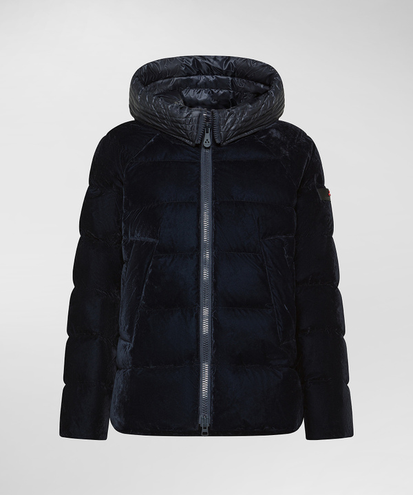 DAUNENJACKE MIT AUSLADENDER, GEARBEITETER KAPUZE - Peuterey