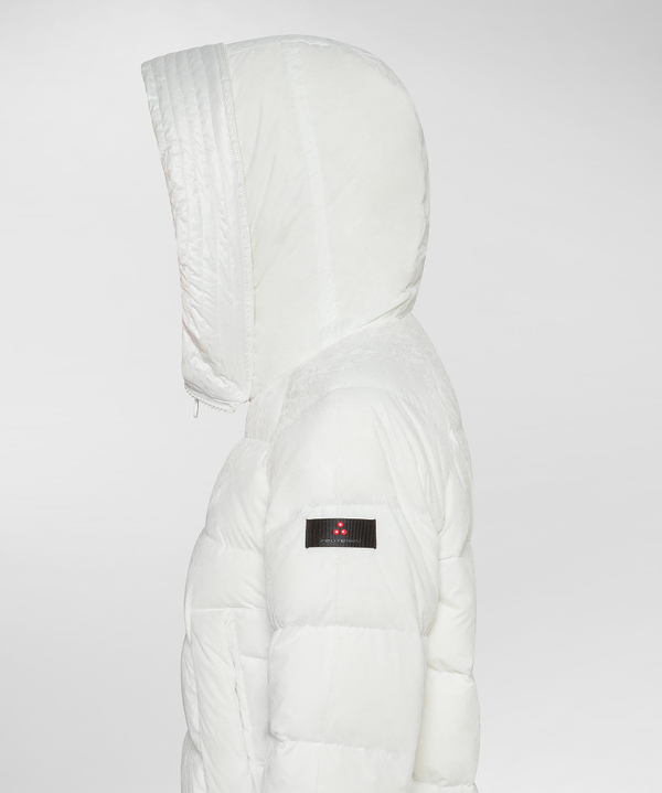 DAUNENJACKE MIT AUSLADENDER, GEARBEITETER KAPUZE - Peuterey
