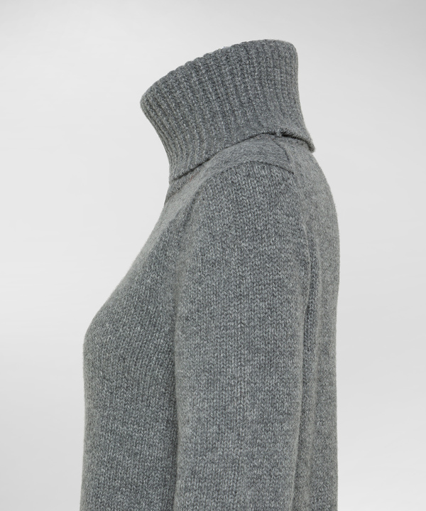 STRANDED CASHMERE BLEND SWEATER - Peuterey