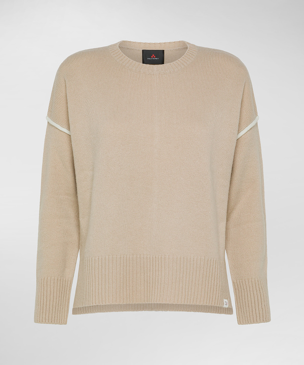 Cashmere Blend Sweater With Contrasting Details - Peuterey