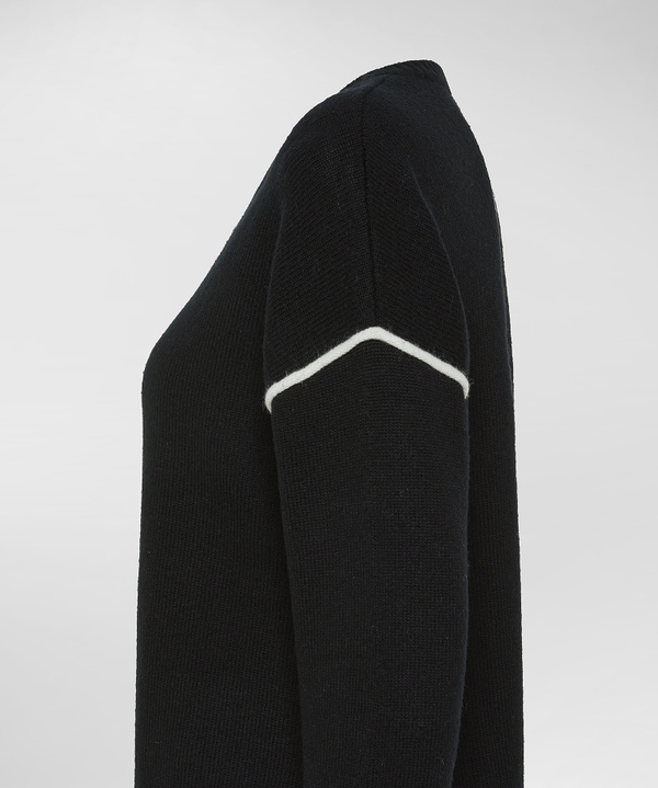 Maglia In Misto Cachemire Con Dettagli A Contrasto - Peuterey