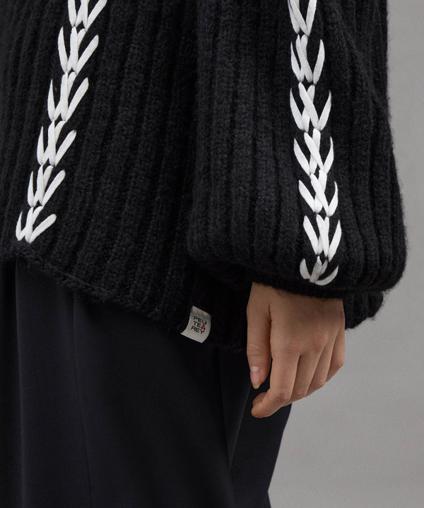 Maxi Maglia In Alpaca Lavorata A Mano - Peuterey